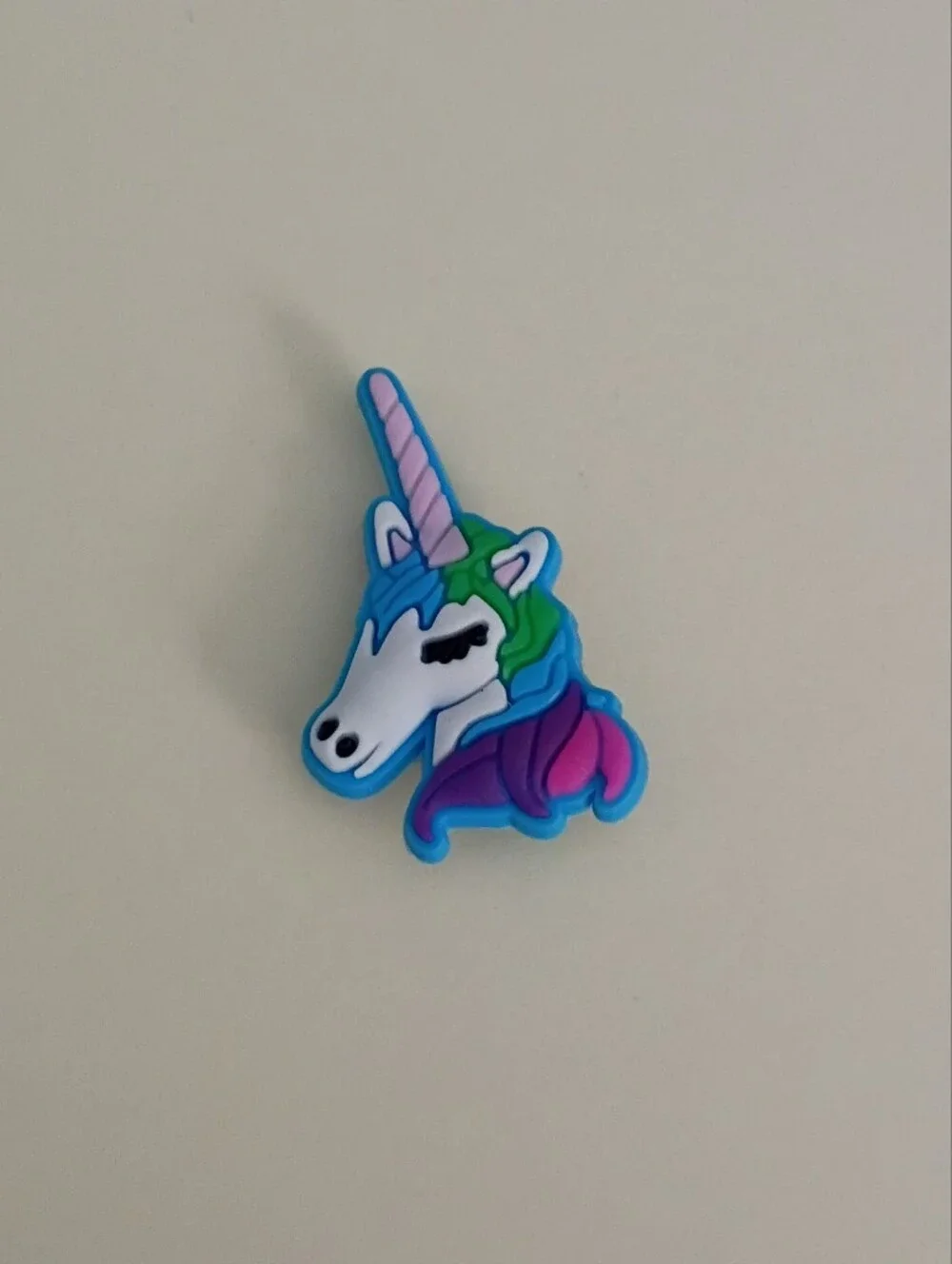 10 for $10 Jibbitz Croc Charms - Unicorn Face w/ Multicolored Hair 2